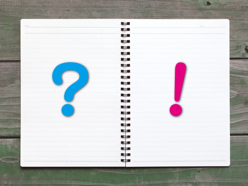 はてなとびっくり