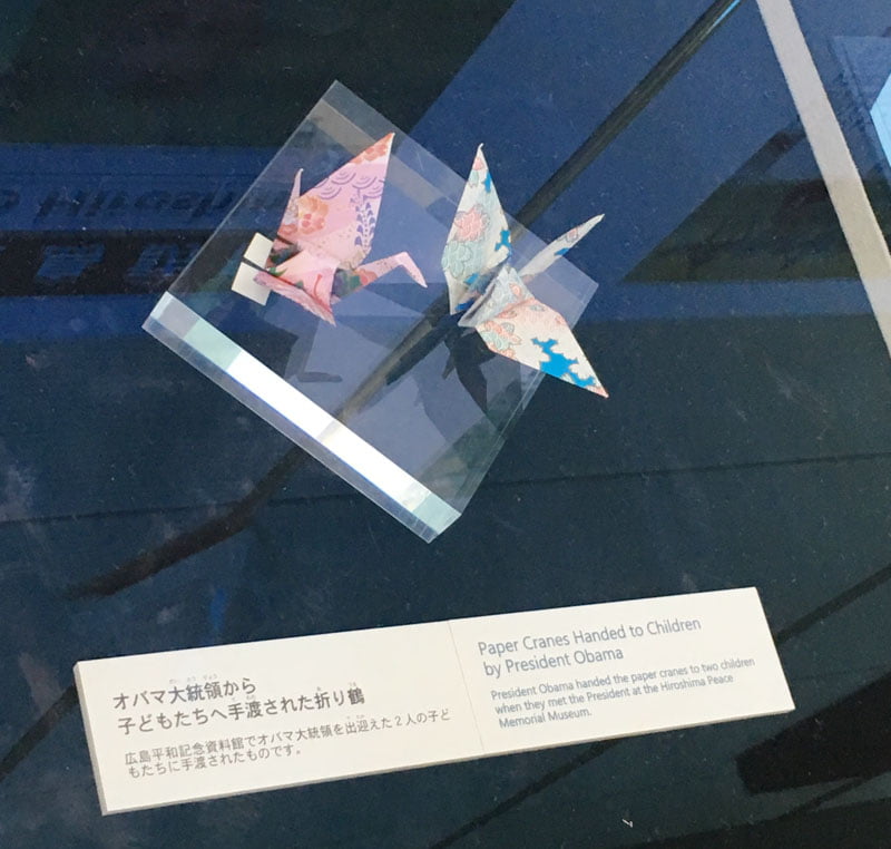 オバマ大統領の折り鶴