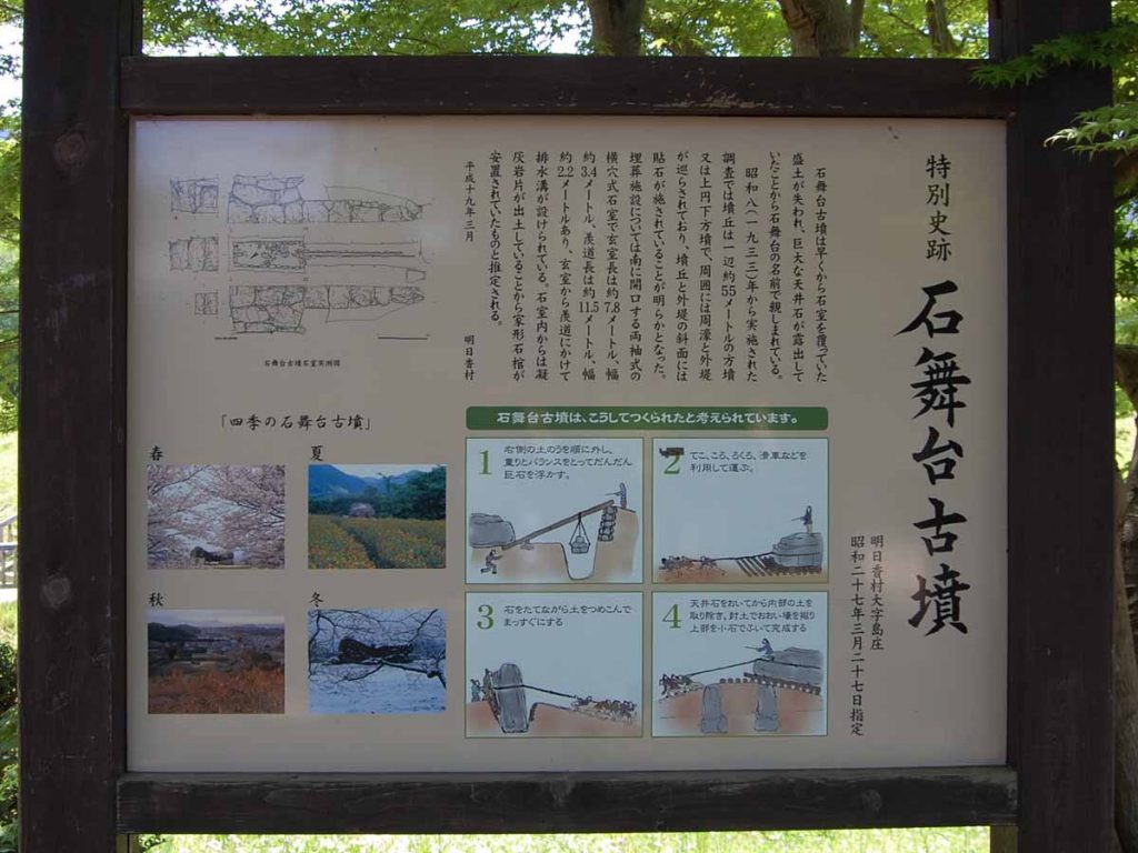 石舞台古墳の紹介看板