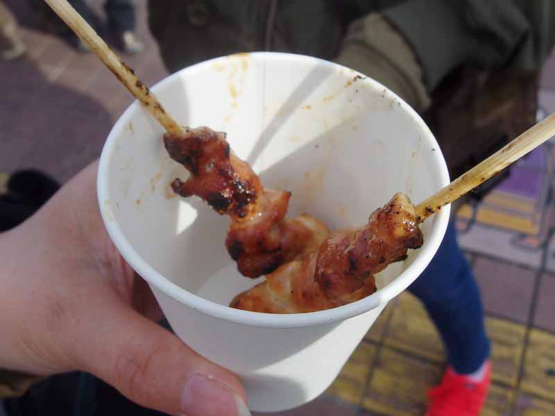 日曜市の焼き鳥