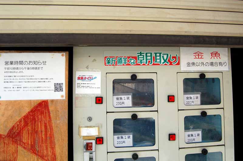 金魚の自動販売機