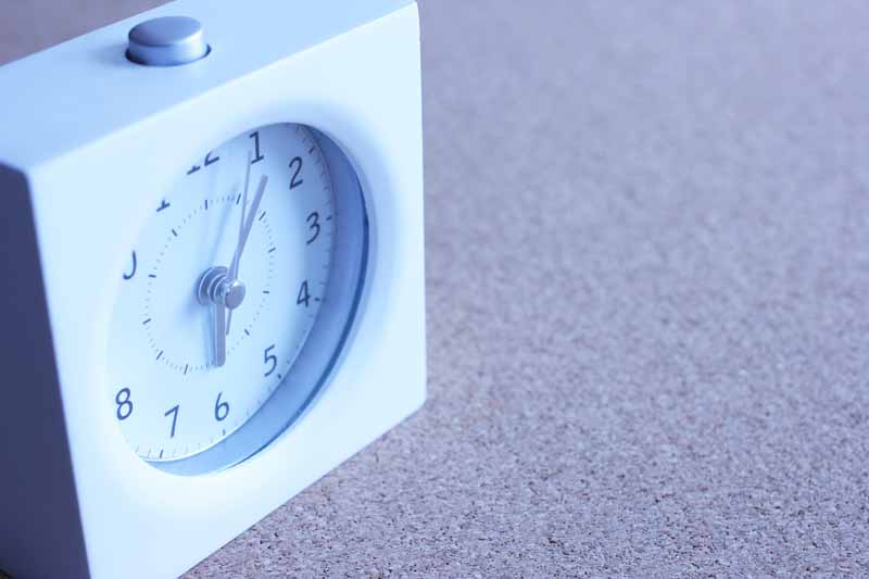 早起きの時計